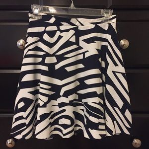 Navy and White Skirt